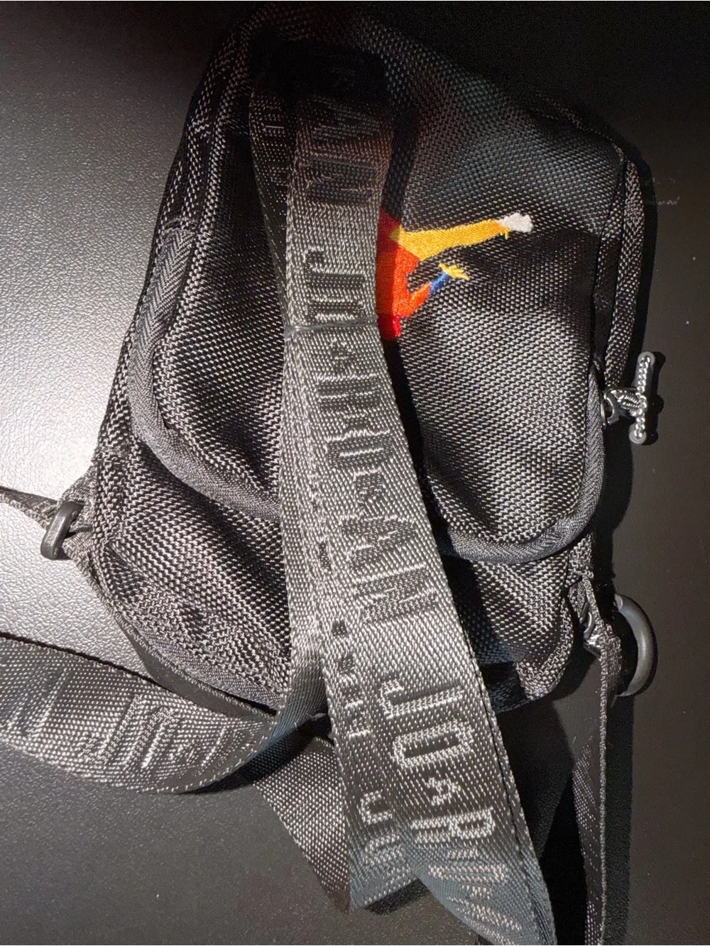 Jordan Black Kids Crossbody Bag with Multicolor Jumpman
